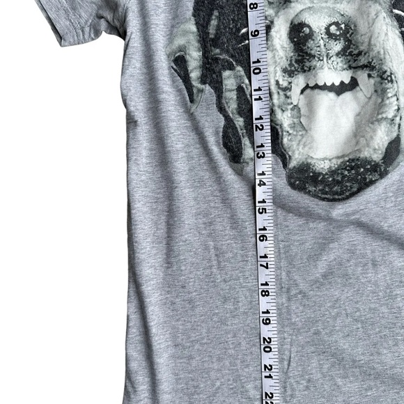 GIVENCHY T-Shirt Cotton grey Rottweiler Dog Photo Wmns Small - Picture 7 of 8